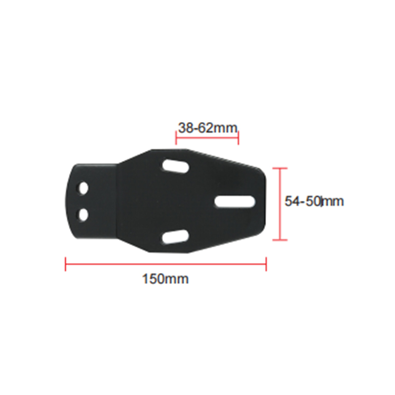 385.2g stol Jernplate Embedded Plate Armrest Accessories Column Bottom Plate 3 Hole stålplate A-01