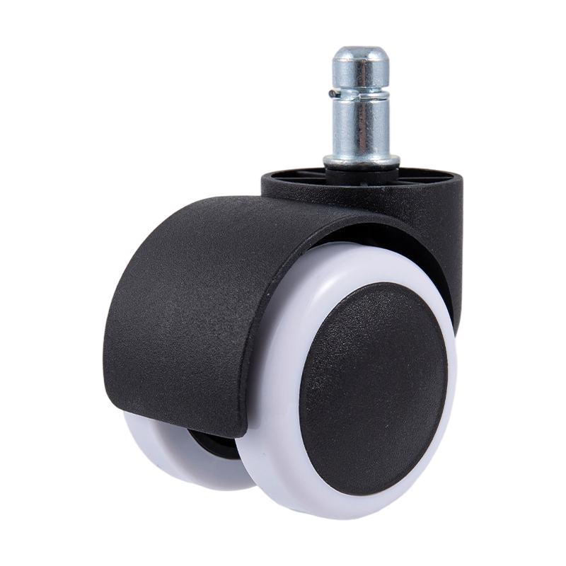 50/38 Black-White PU Wheel Universal Caster Accessories for Office Stoler